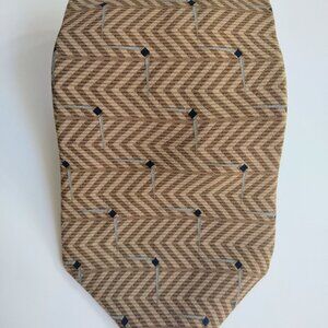 Vintage Bill Blass Black Label Silk Tie Geometric Pattern
